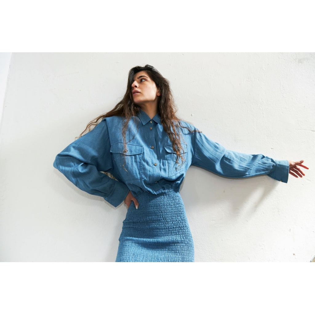 Stella Nova Tasha dress Dress Denim blue