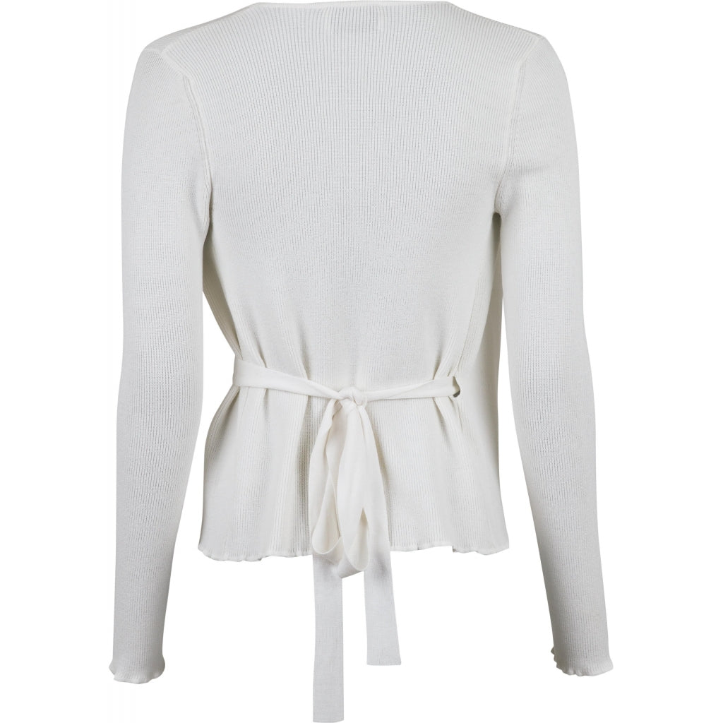 Neo Noir Tilly wrap knit blouse Knit Off white