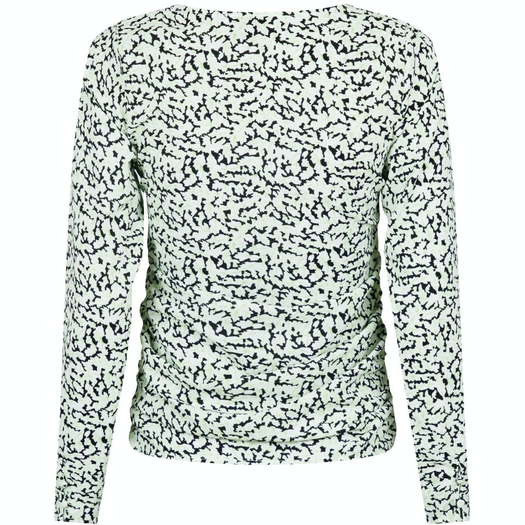 Neo Noir Violet fall leaf blouse Skjorter og bluser Green