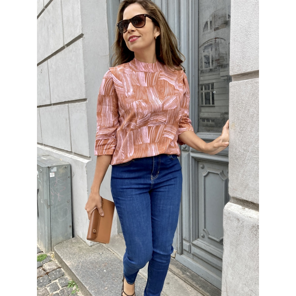 NORR Woody top Skjorter og bluser Pink print