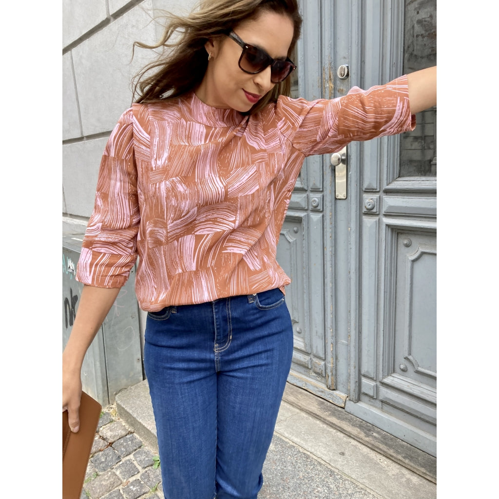 NORR Woody top Skjorter og bluser Pink print