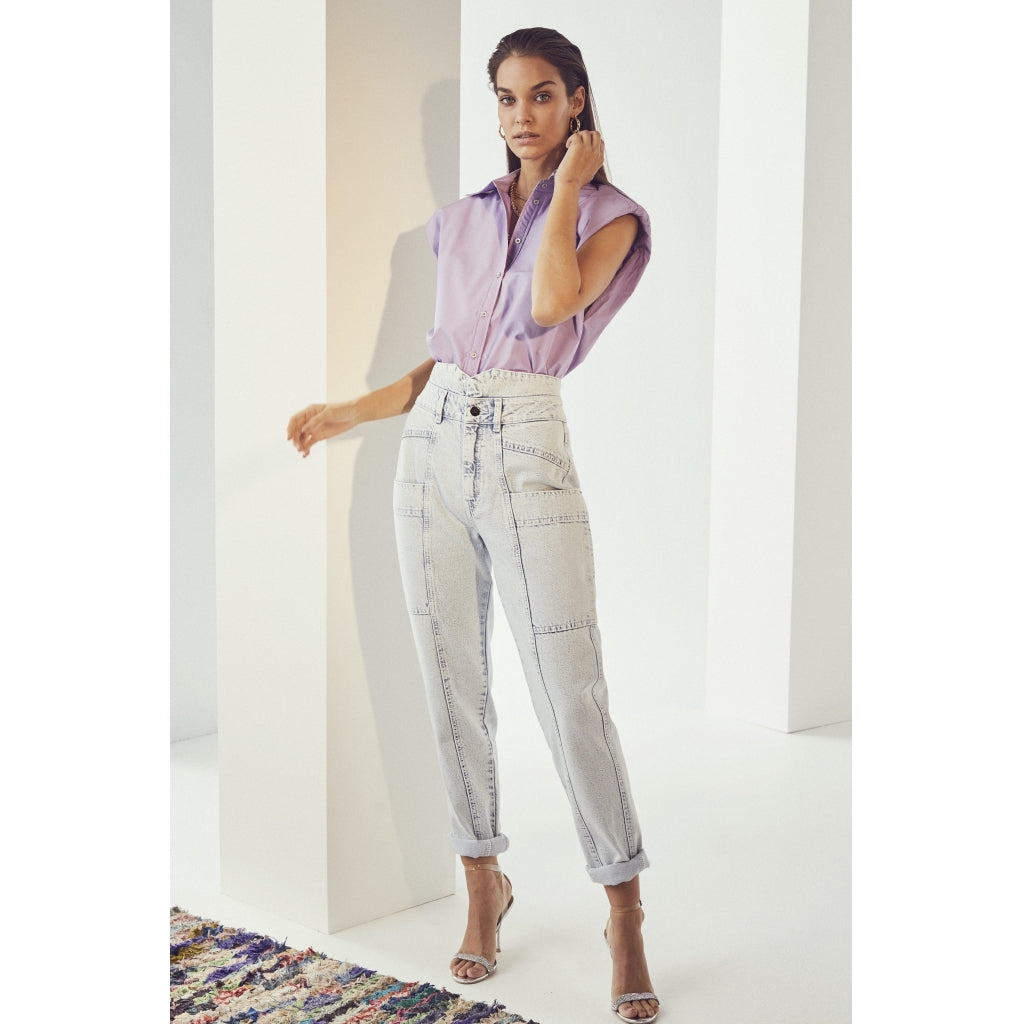 Co'couture Yates boxer shoulder shirt Skjorter og bluser Purple