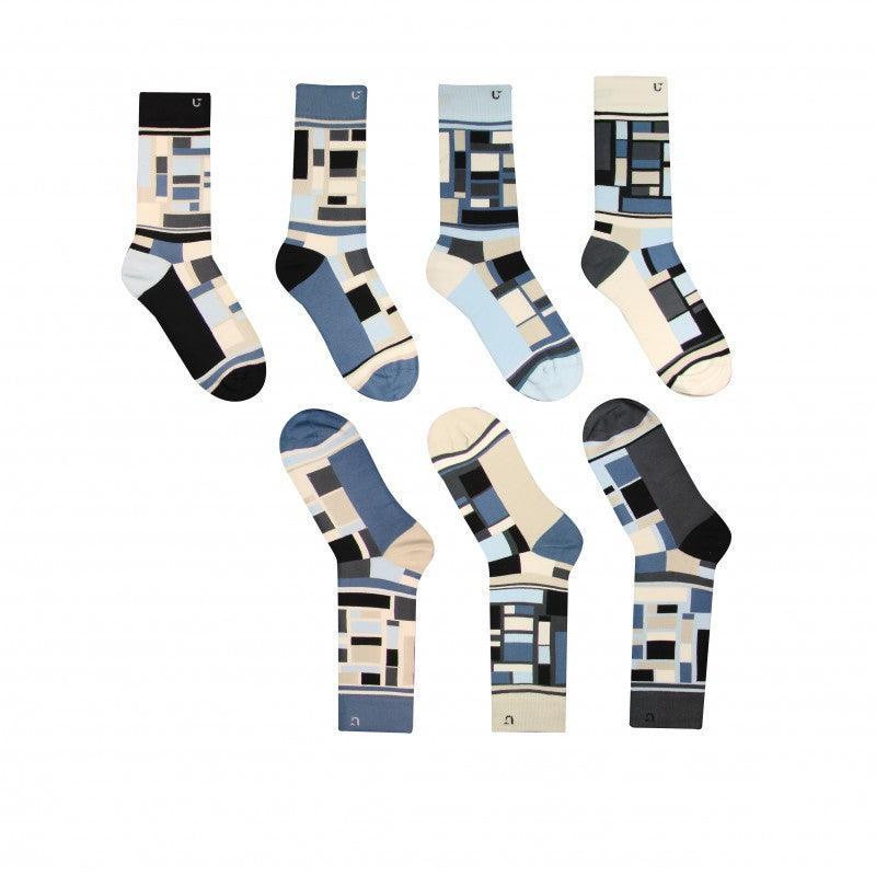 SOLOSOCKS - 7 stk strømper - wegner crew - Damernes Outlet