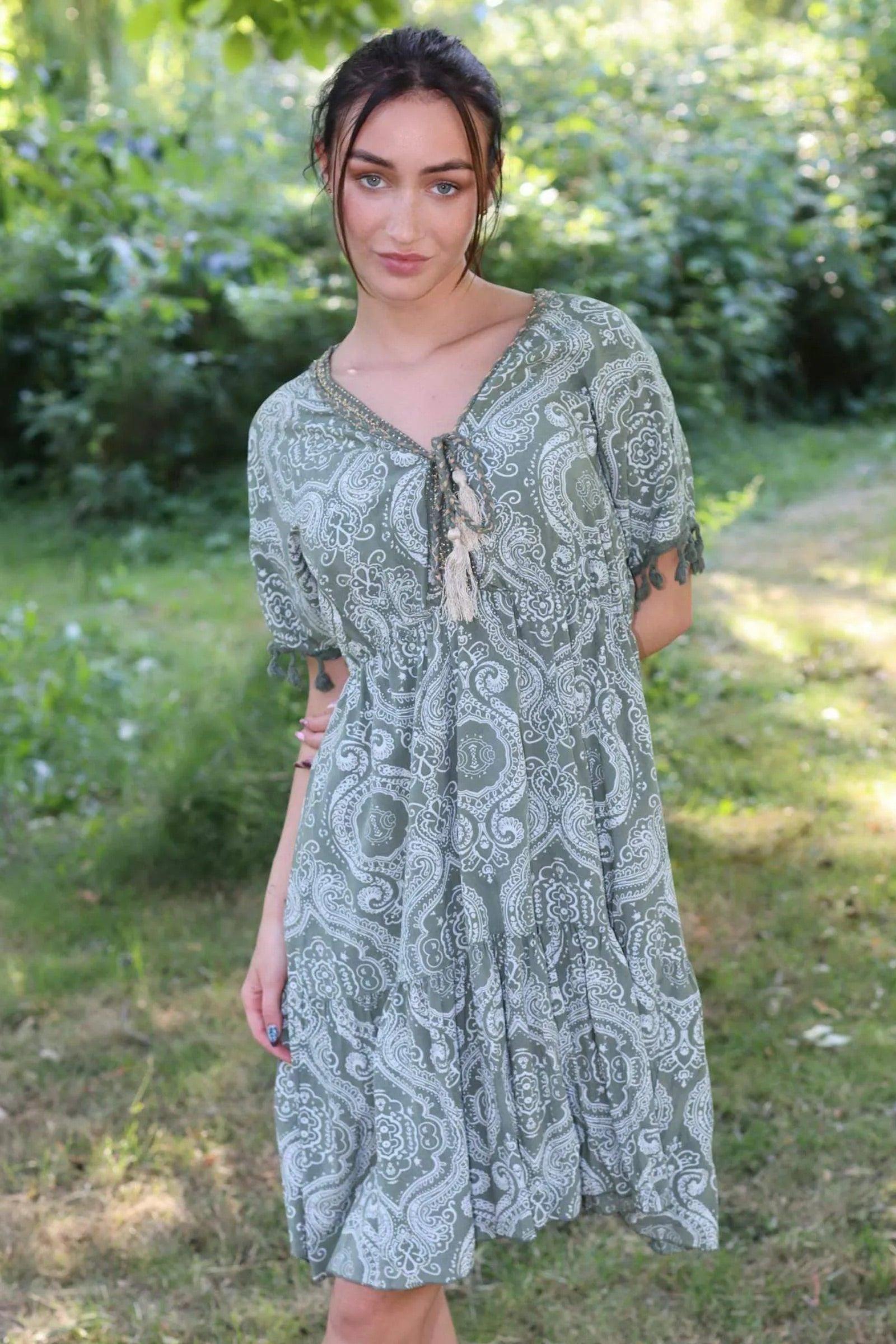 Copenhagen luxe dress army 4466 - Damernes Outlet