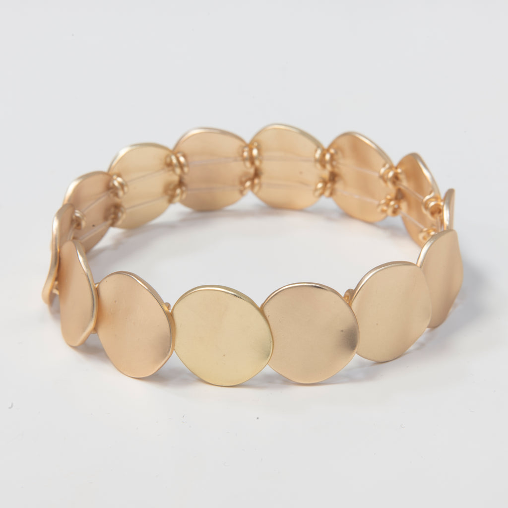 Dansk smykkekunst armbånd - 7C5341, forgyldt og elegant design.