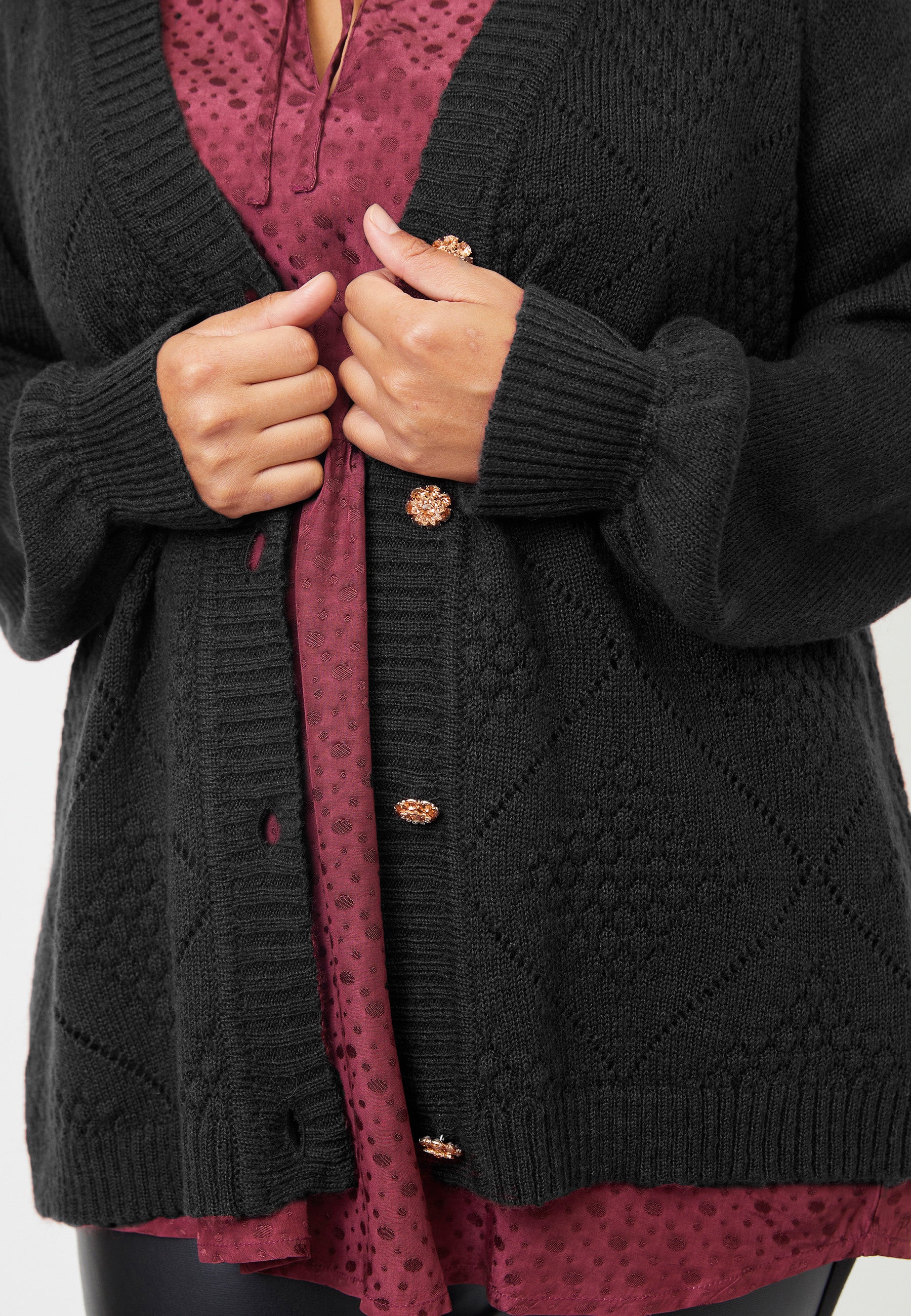 Adia ADAddison Knit Cardigan 9998 Black