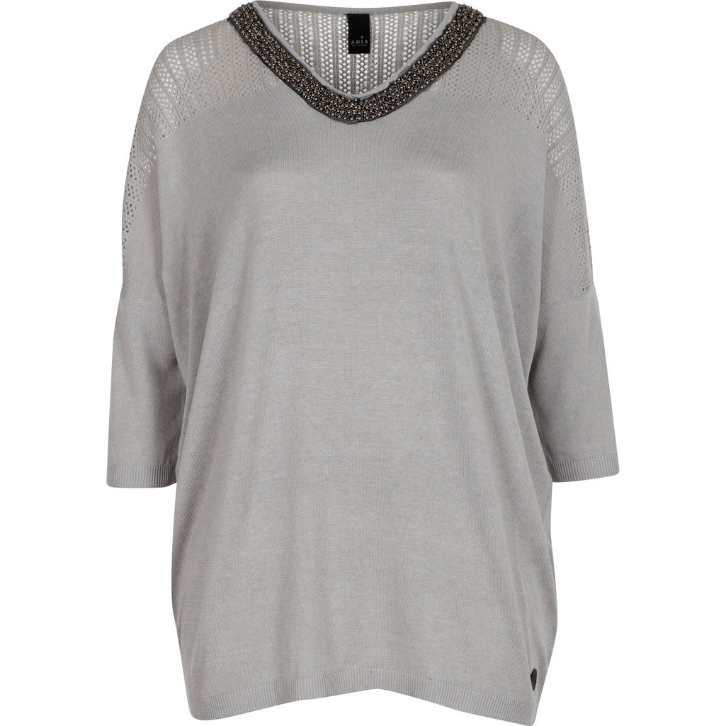Adia ADAmalia Knit Pullover 7259 Light grey melange