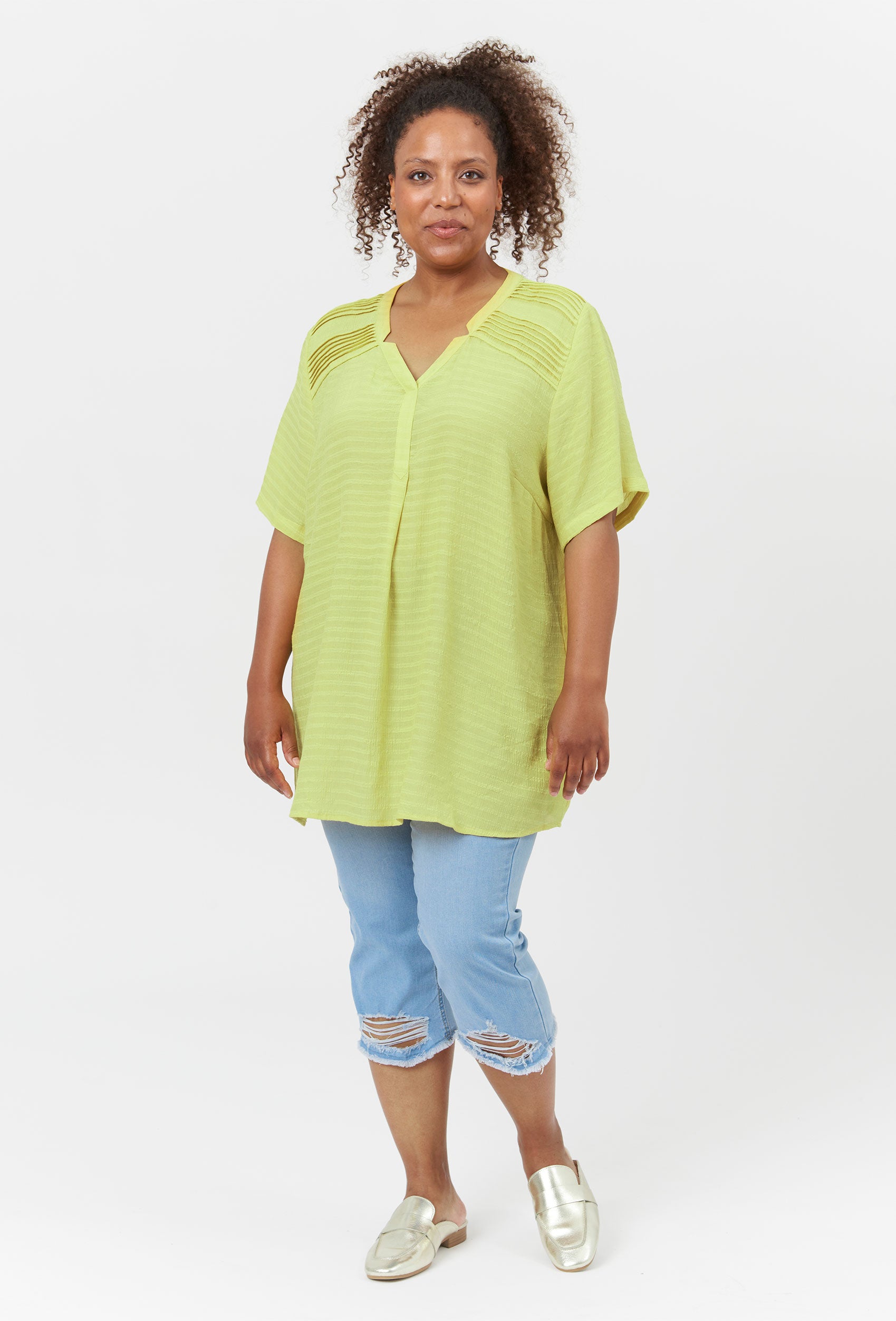 Adia ADBergithe Skjortebluser 5635 Daiquiri Green