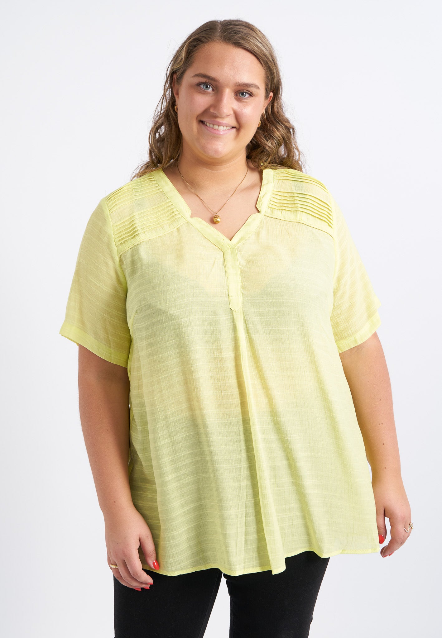 Adia ADBergithe Skjortebluser 5635 Daiquiri Green