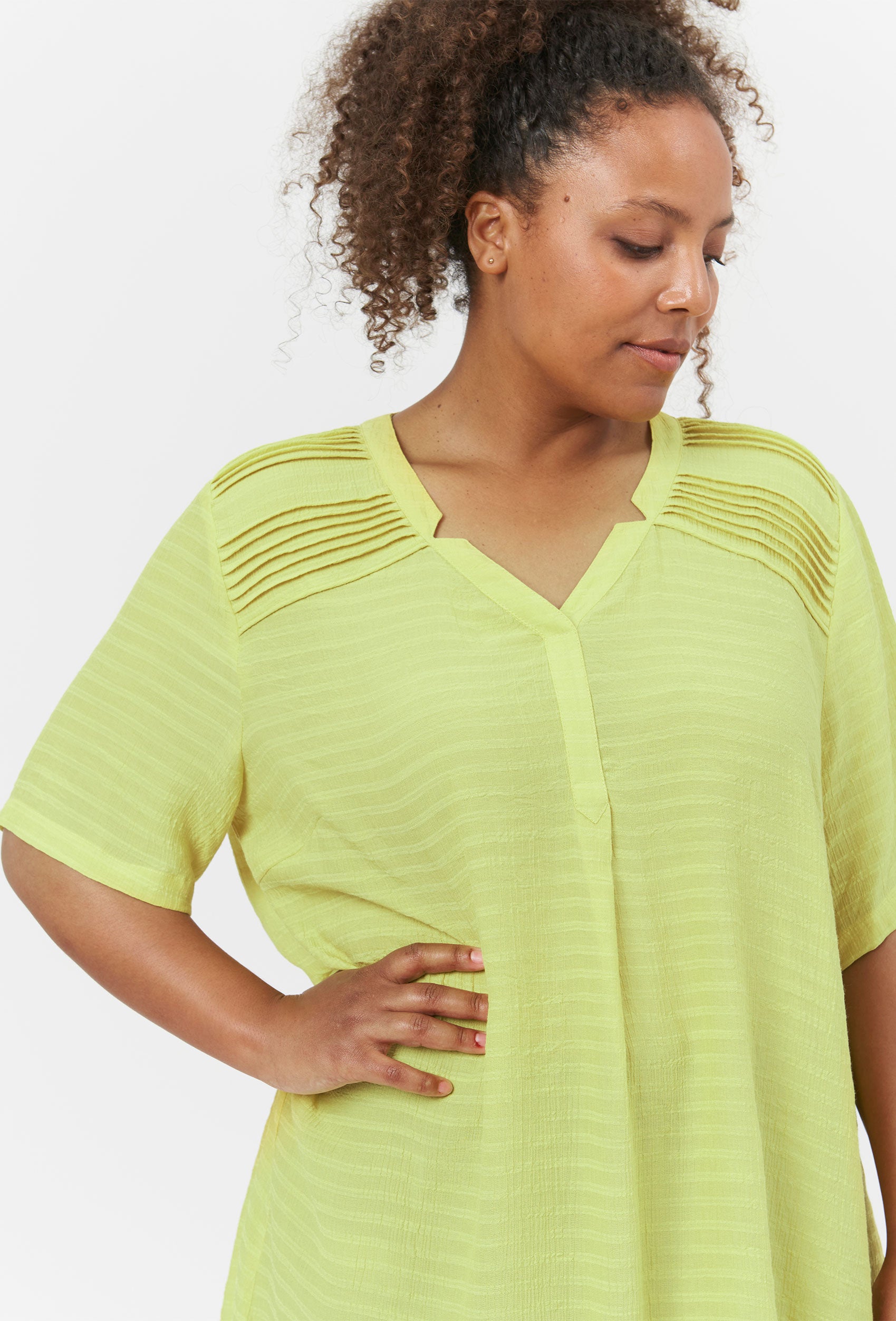 Adia ADBergithe Skjortebluser 5635 Daiquiri Green