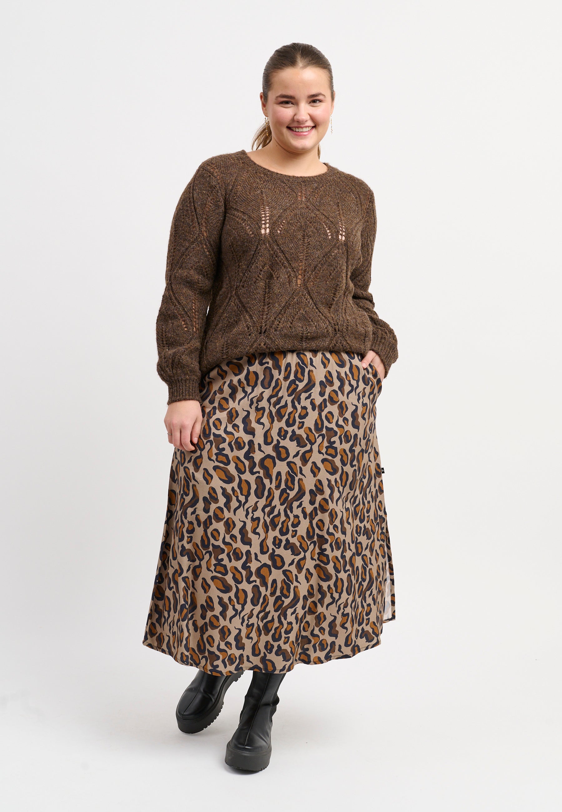 Adia ADDeona Nederdele 1700 Chocolate Brown