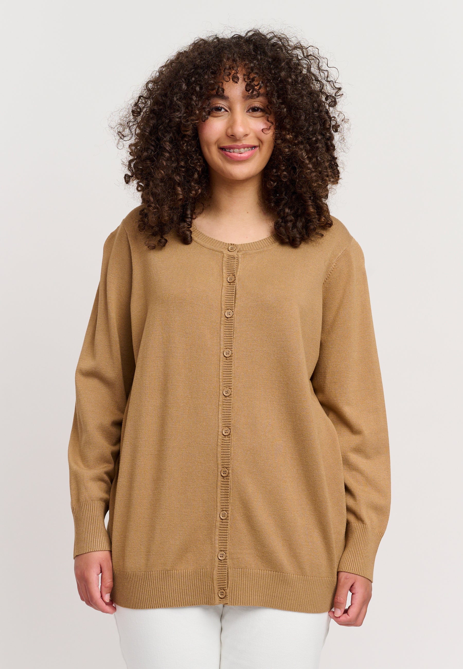 Adia ADEivor Knit Cardigan 1260 Spring Sand