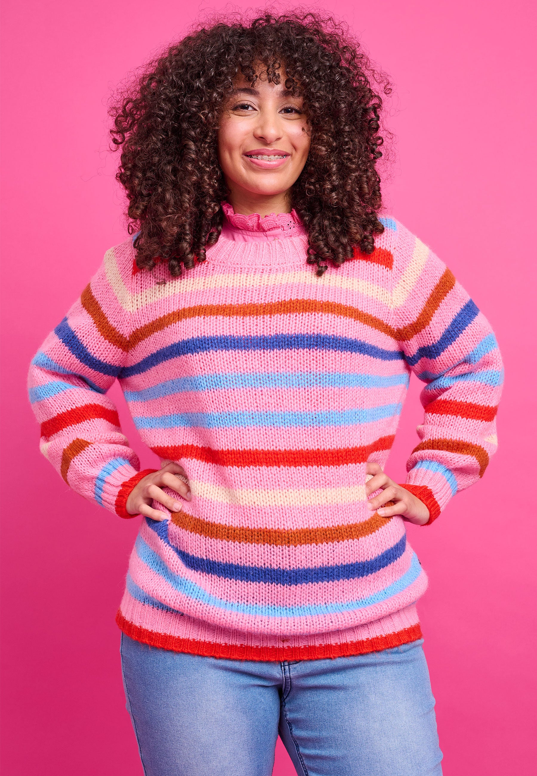 Adia ADElly Knit Pullover 6300 Spring Pink
