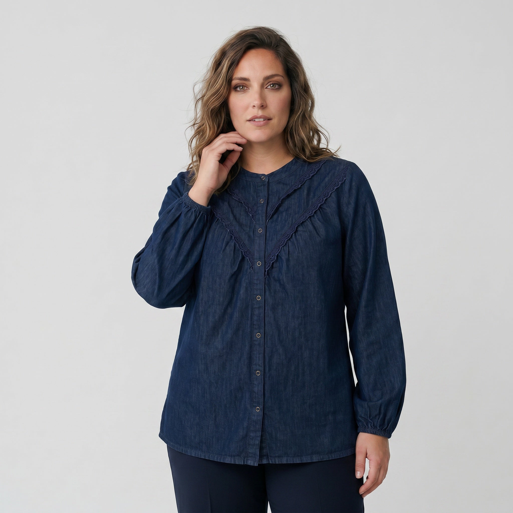 Adia ADFeline Bluser 5999 NAVY BLUE
