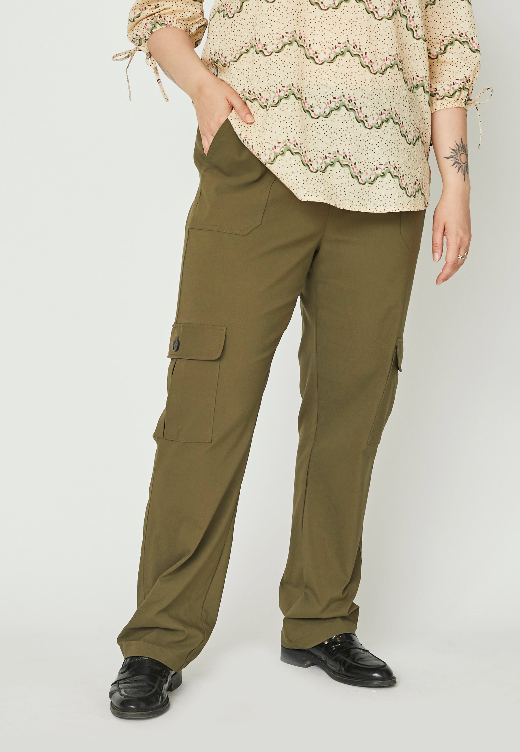 Adia ADFria Bukser 3506 Khaki Green