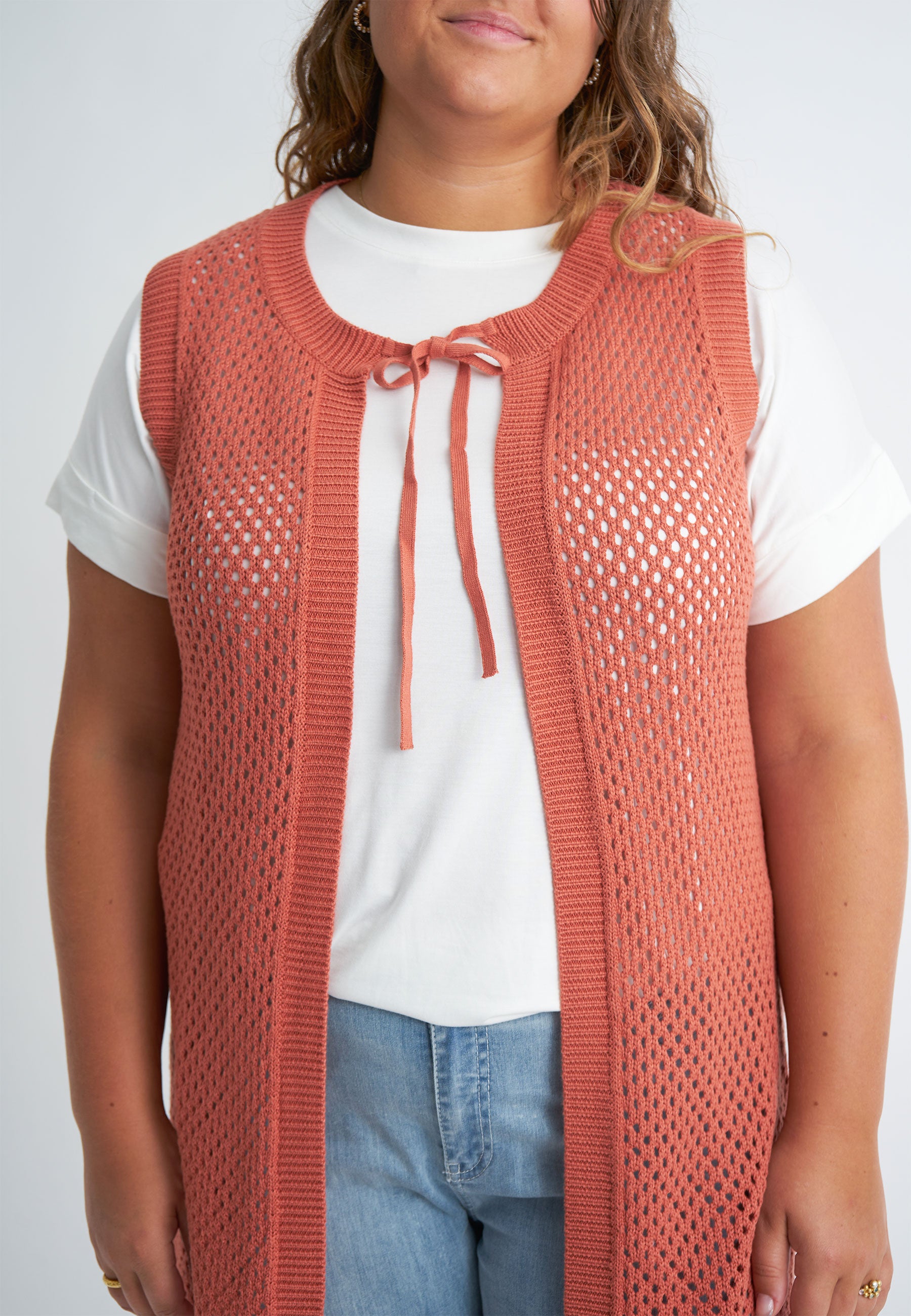 Adia ADLitha Knit Cardigan 3372 Burnt Orange