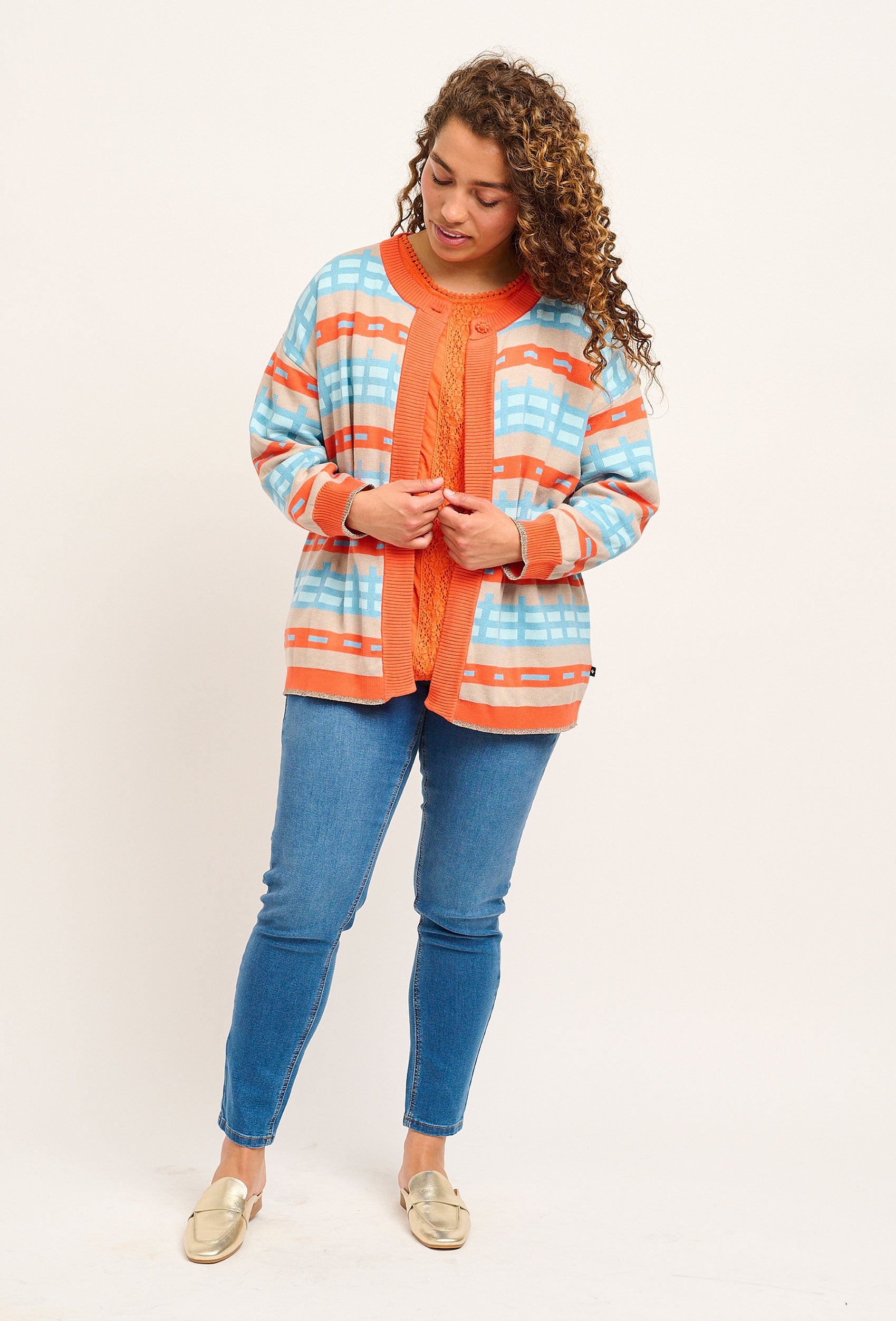 Adia ADSylva Knit Cardigan 4724 Dolphin Blue