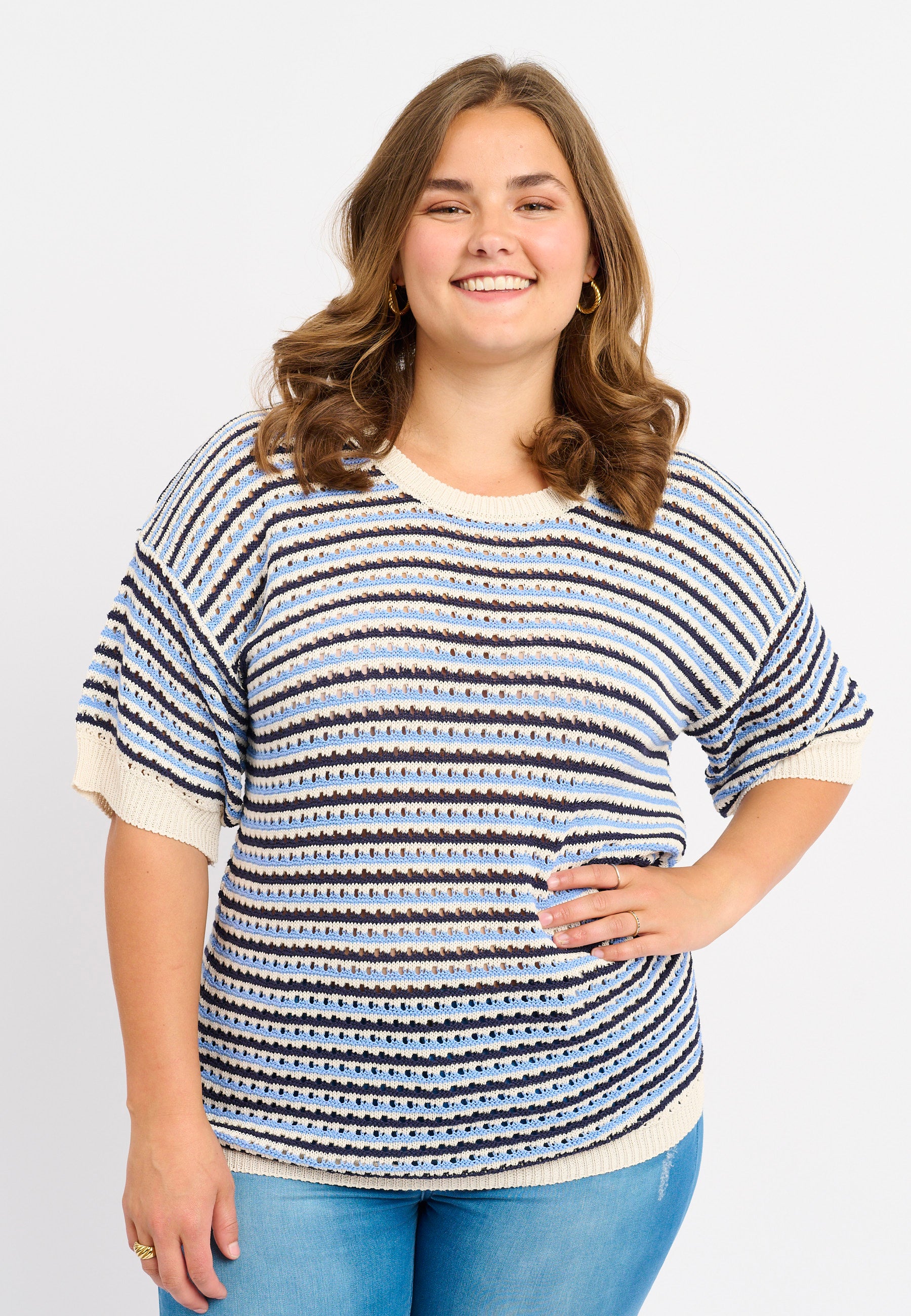 Adia ADVeronica Knit Pullover 5000 LIGHT BLUE