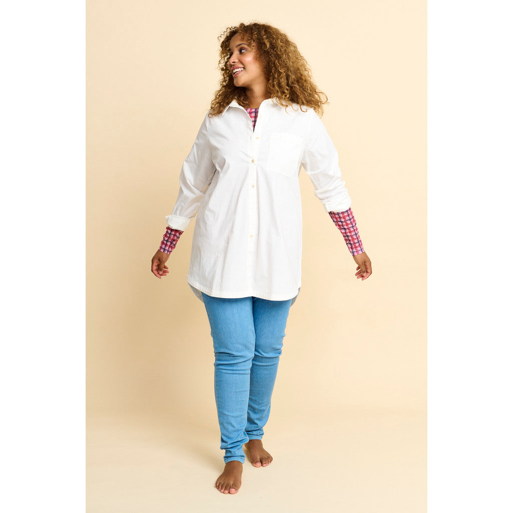 Aprico APVirginia Skjortebluser 002 Optical white