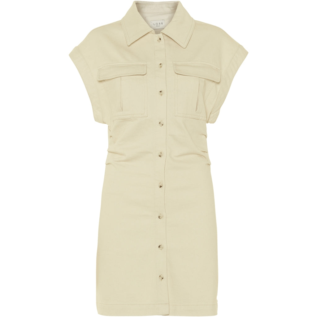 NORR Addison denim dress Dress Ecru