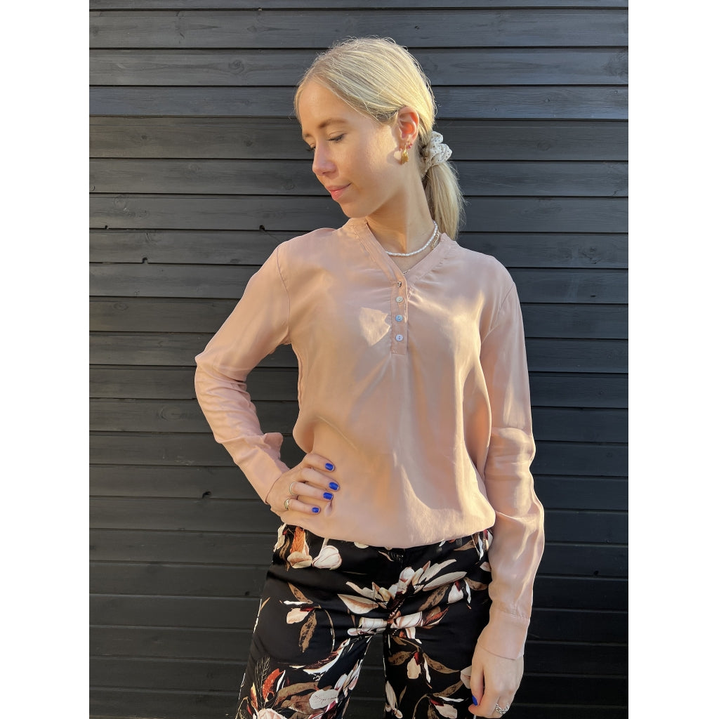 Costamani Alexia solid shirt Skjorter og bluser Rosa
