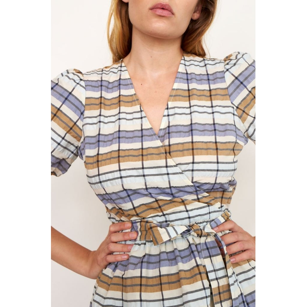 Second Female Ambrosia wrap blouse Skjorter og bluser Fog