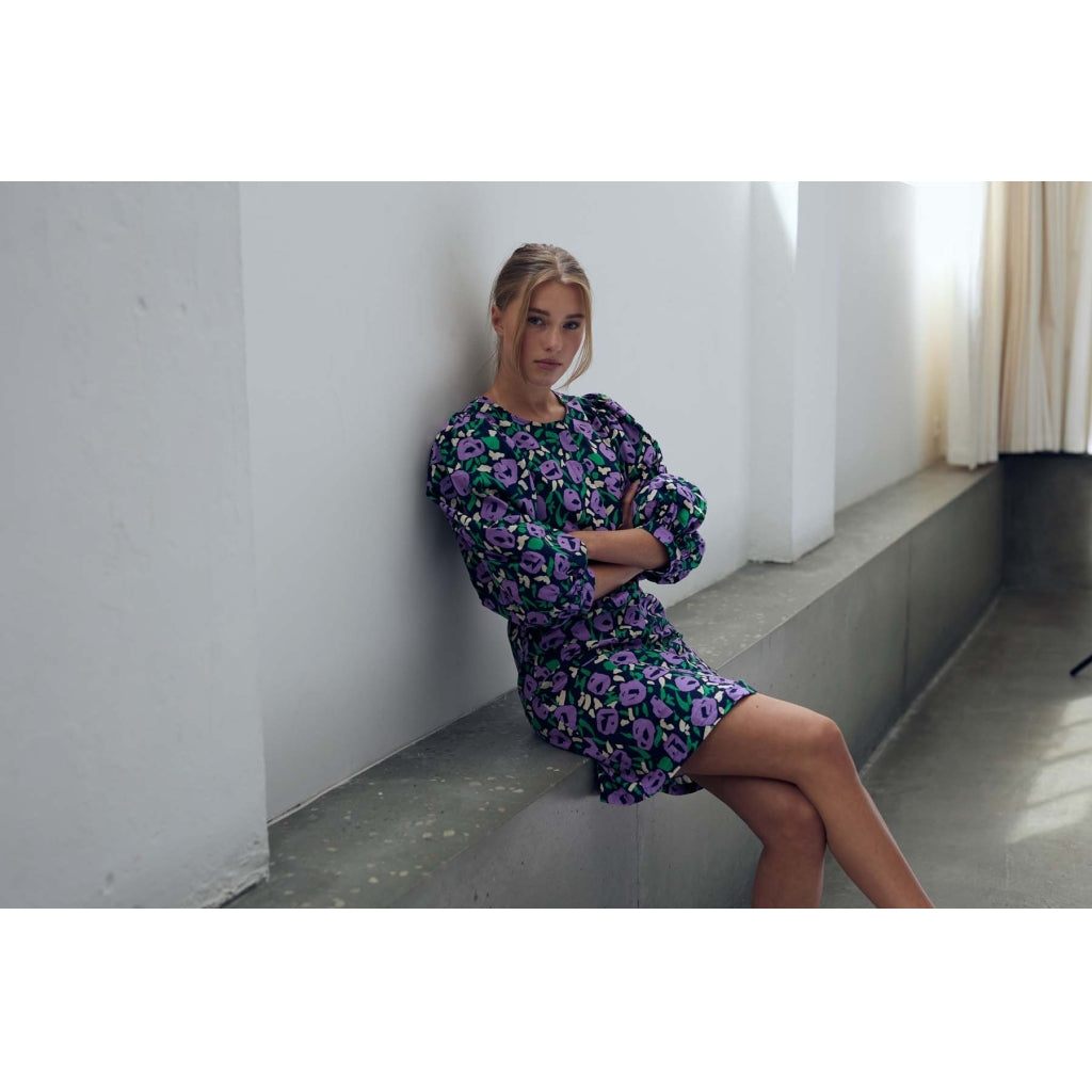 A-View Anni dress Dress Blue-purple-green print