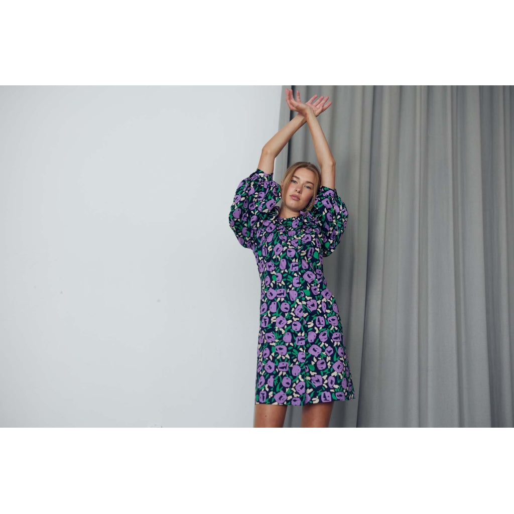 A-View Anni dress Dress Blue-purple-green print