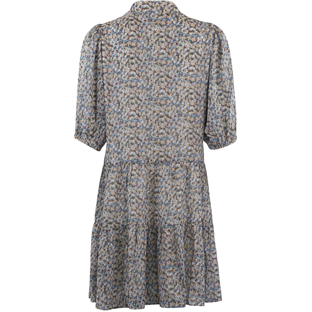 Continue Annika blue flower dress Dress Blue flower