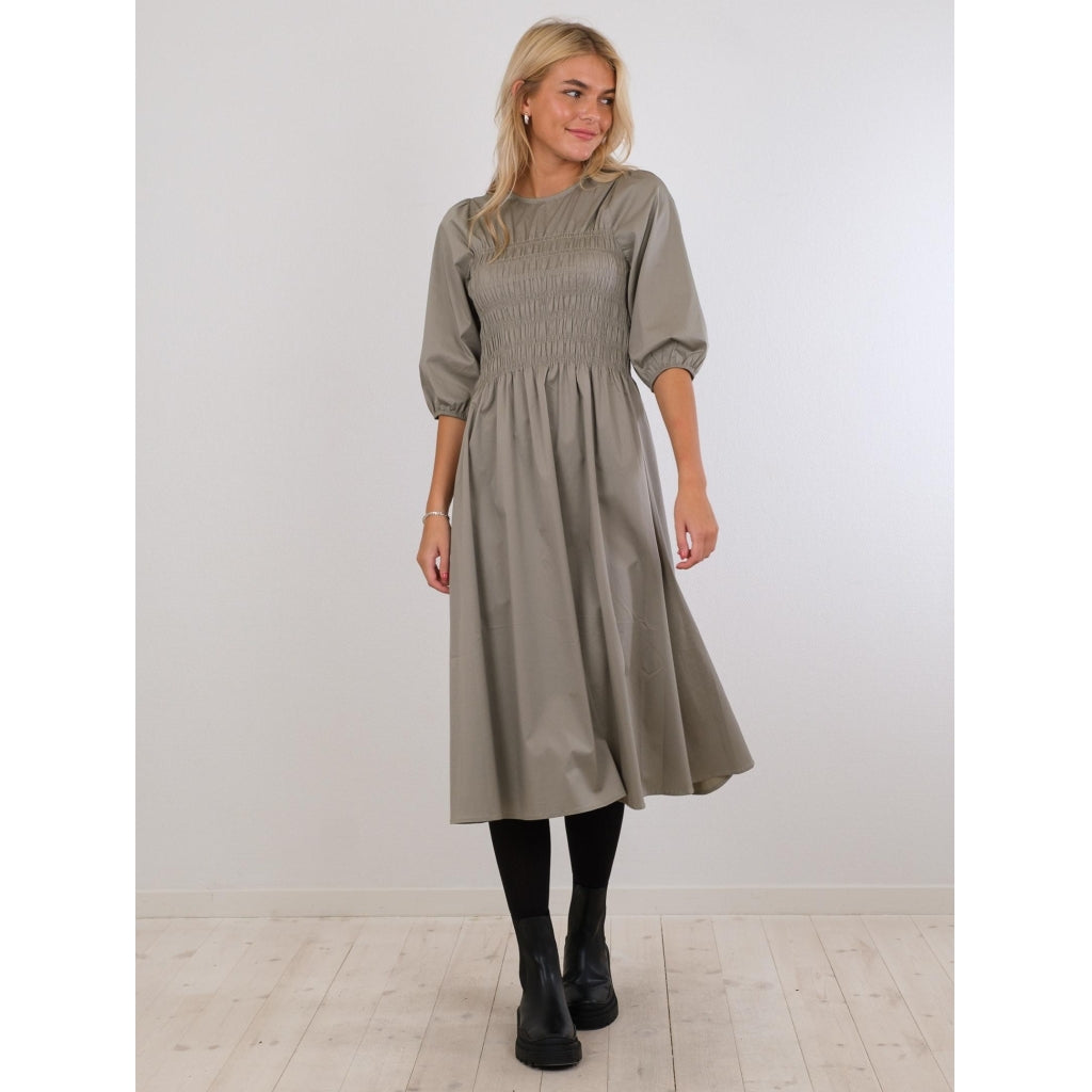 Neo Noir Aries solid dress Dress Dusty army