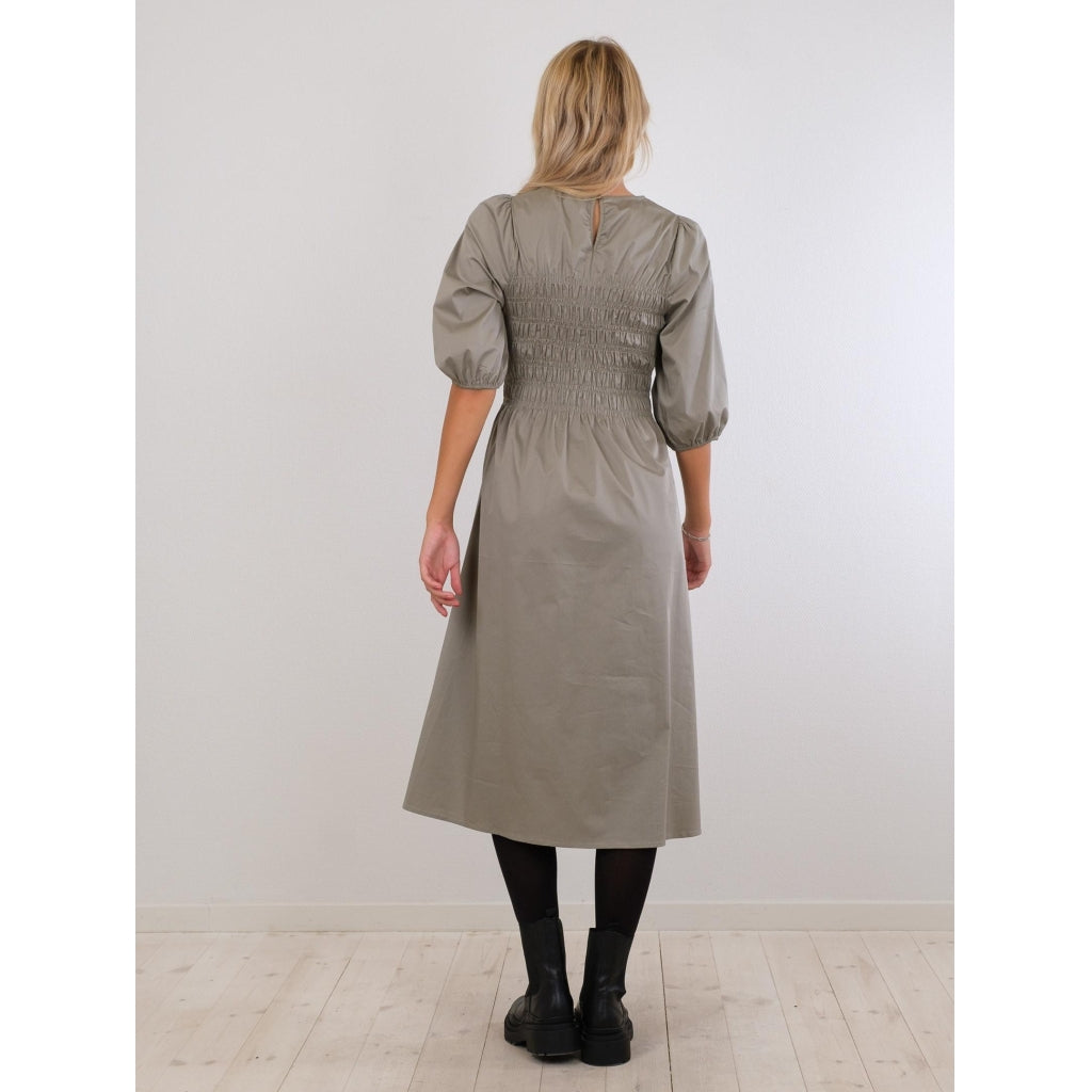 Neo Noir Aries solid dress Dress Dusty army