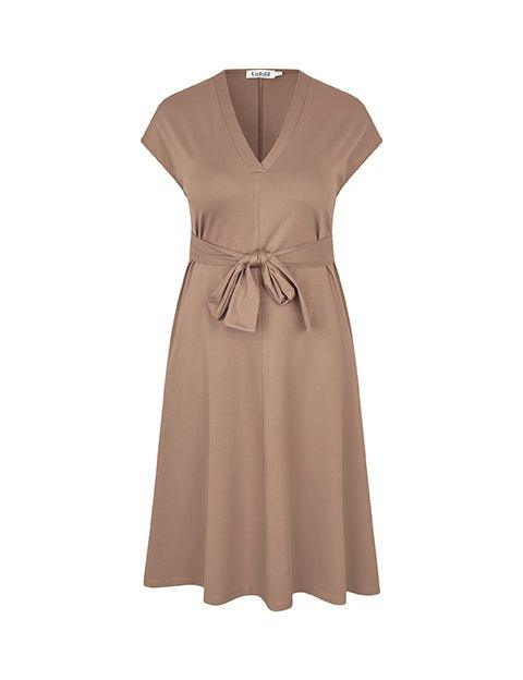 Asia kjole i beige - Damernes Outlet