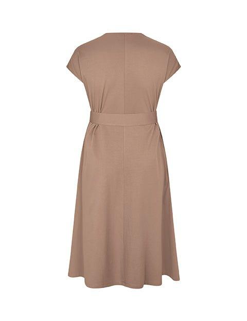 Asia kjole i beige - Damernes Outlet
