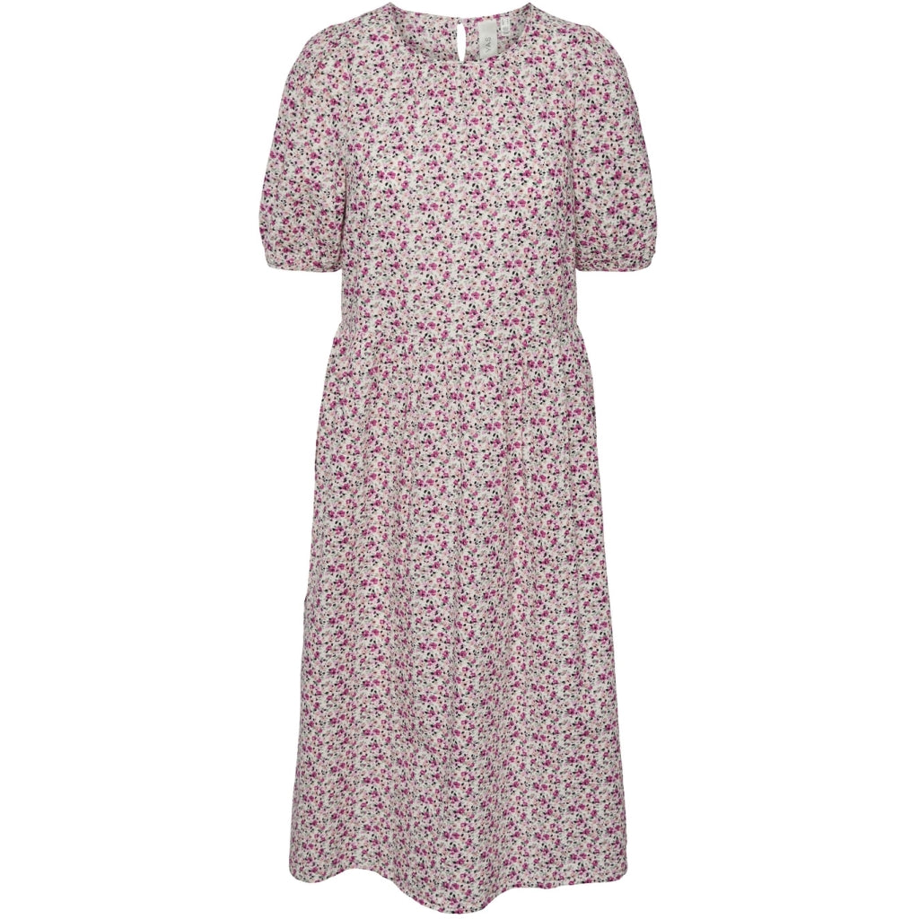 Y.A.S Barry 2/4 midi dress Dress Pink AOP
