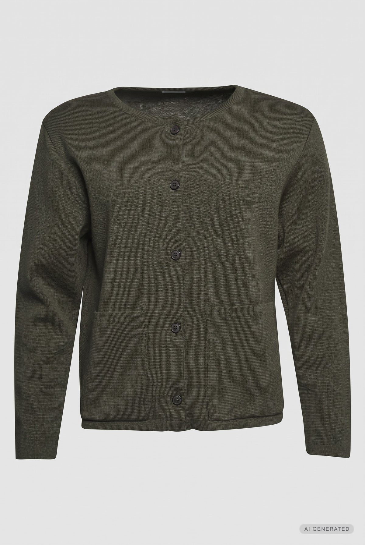 Lind Bolette Knit Cardigan 044 Army