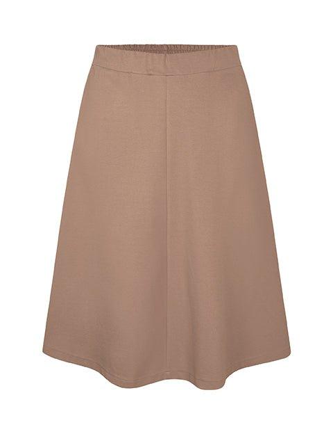 Britt nederdel i beige - Damernes Outlet