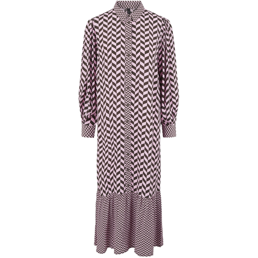 Y.A.S Bruxelles LS midi dress Dress Prism pink