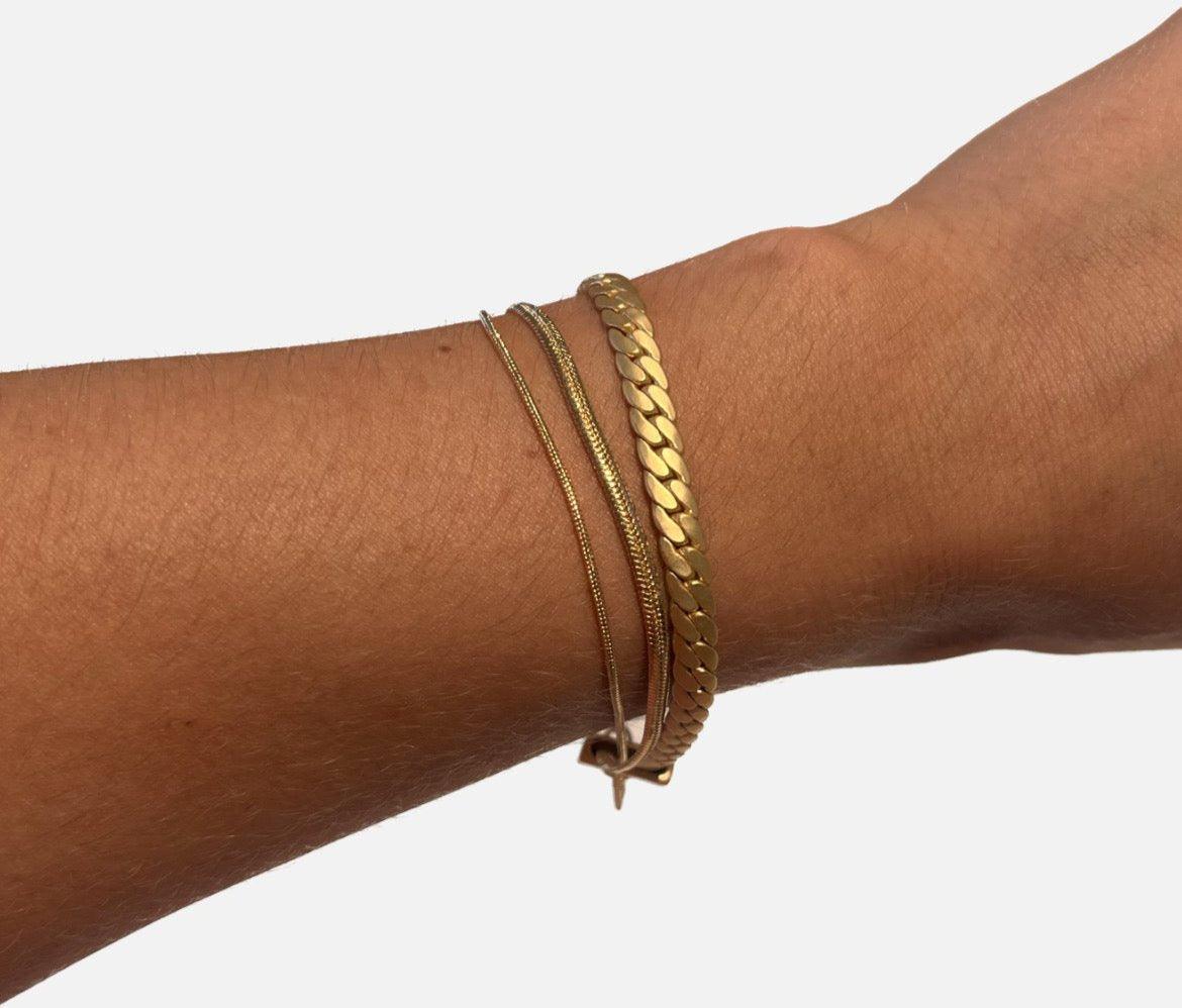 Dansk smykkekunst - 3 i 1 armbånd- 7C5423 - Damernes Outlet