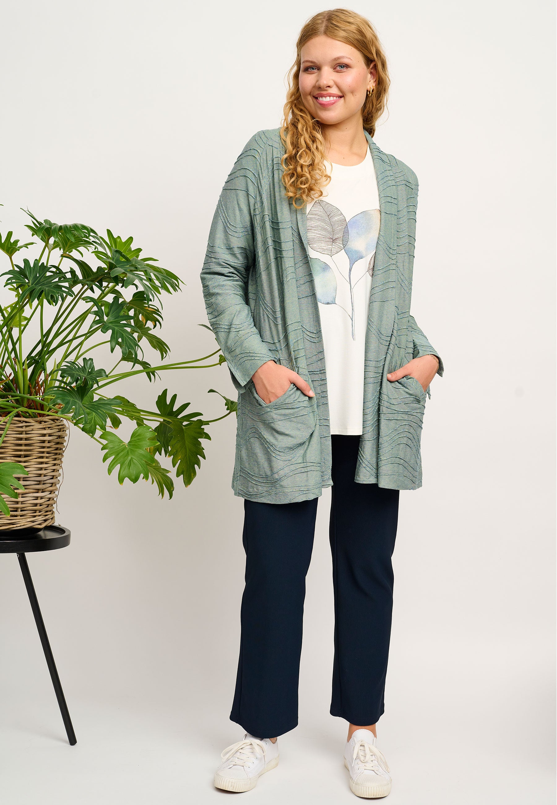 Chalou CHMaibritt Cardigan 3350 Faded green