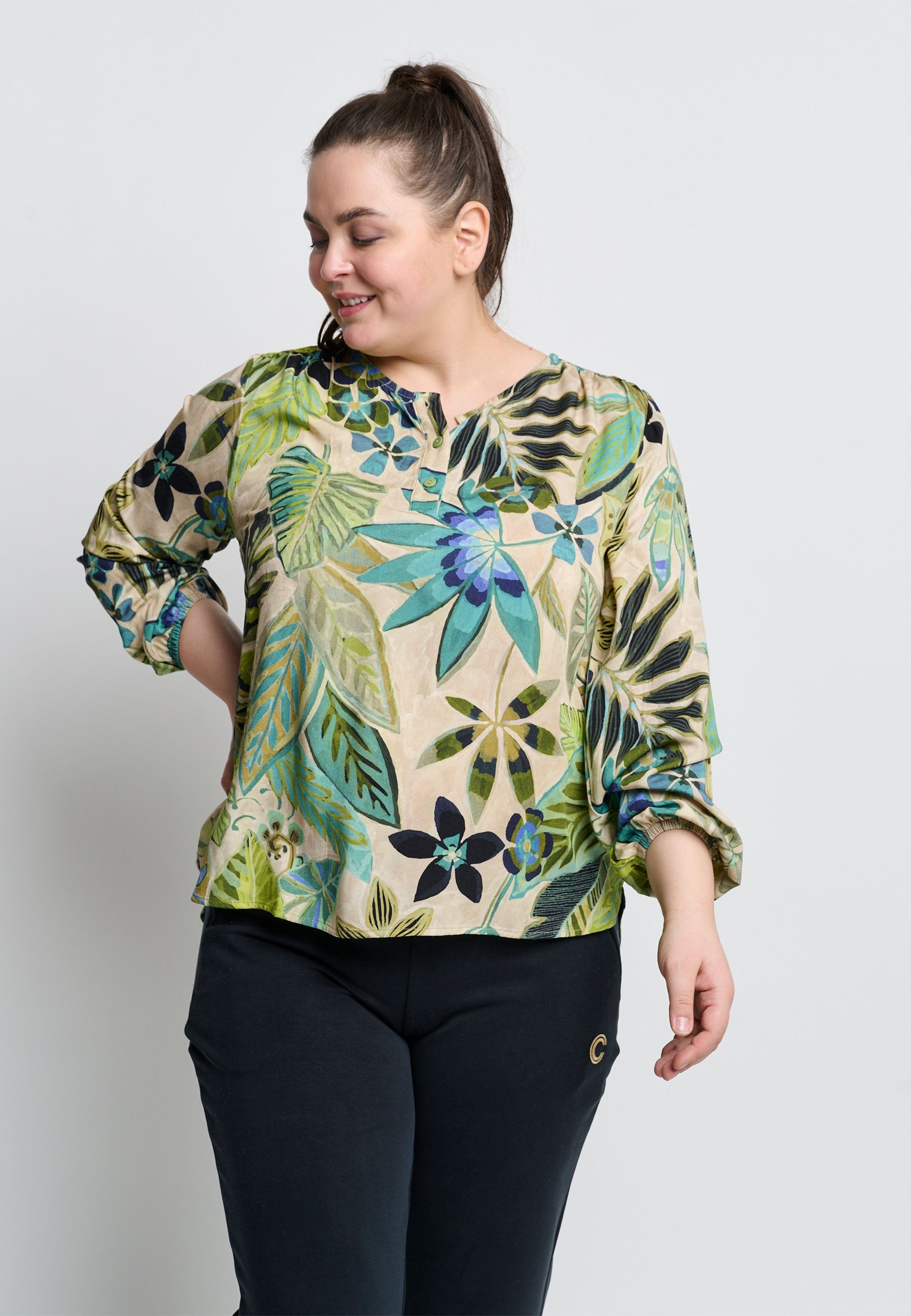 Chalou CHNelli Bluser 025 Olive green