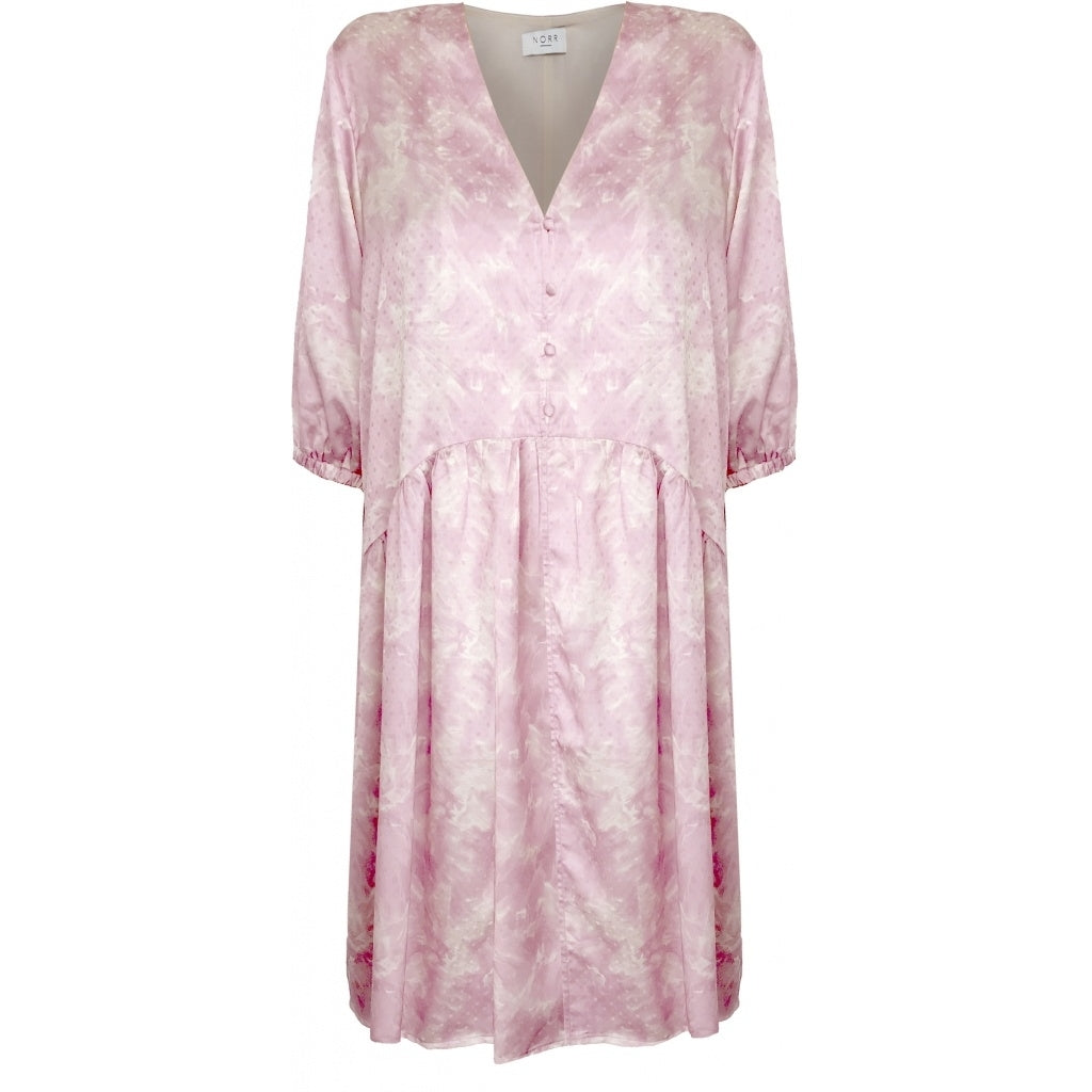 NORR Callie LS dress Dress Pink print