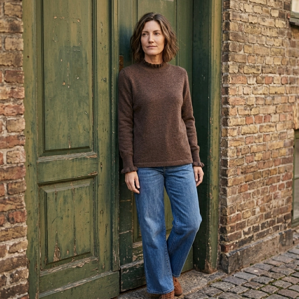 Lind Cassandra Knit Pullover 1500 BROWN