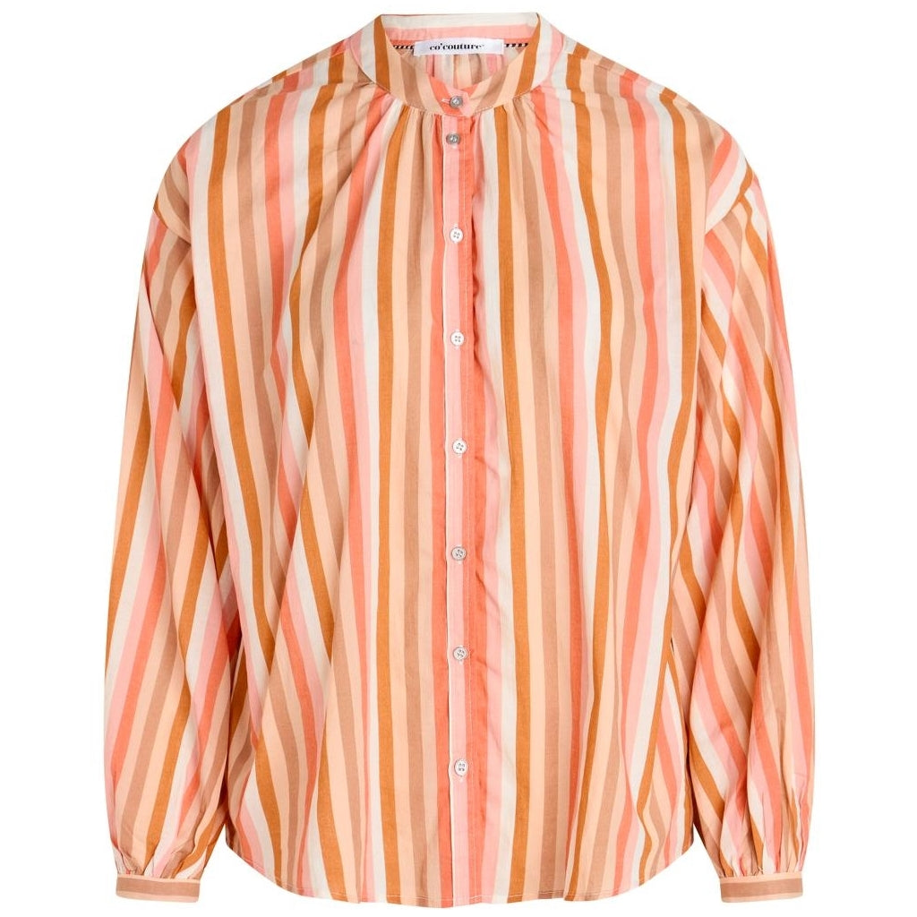 Co'couture Celina multi stripe Shirt Skjorter og bluser Orange