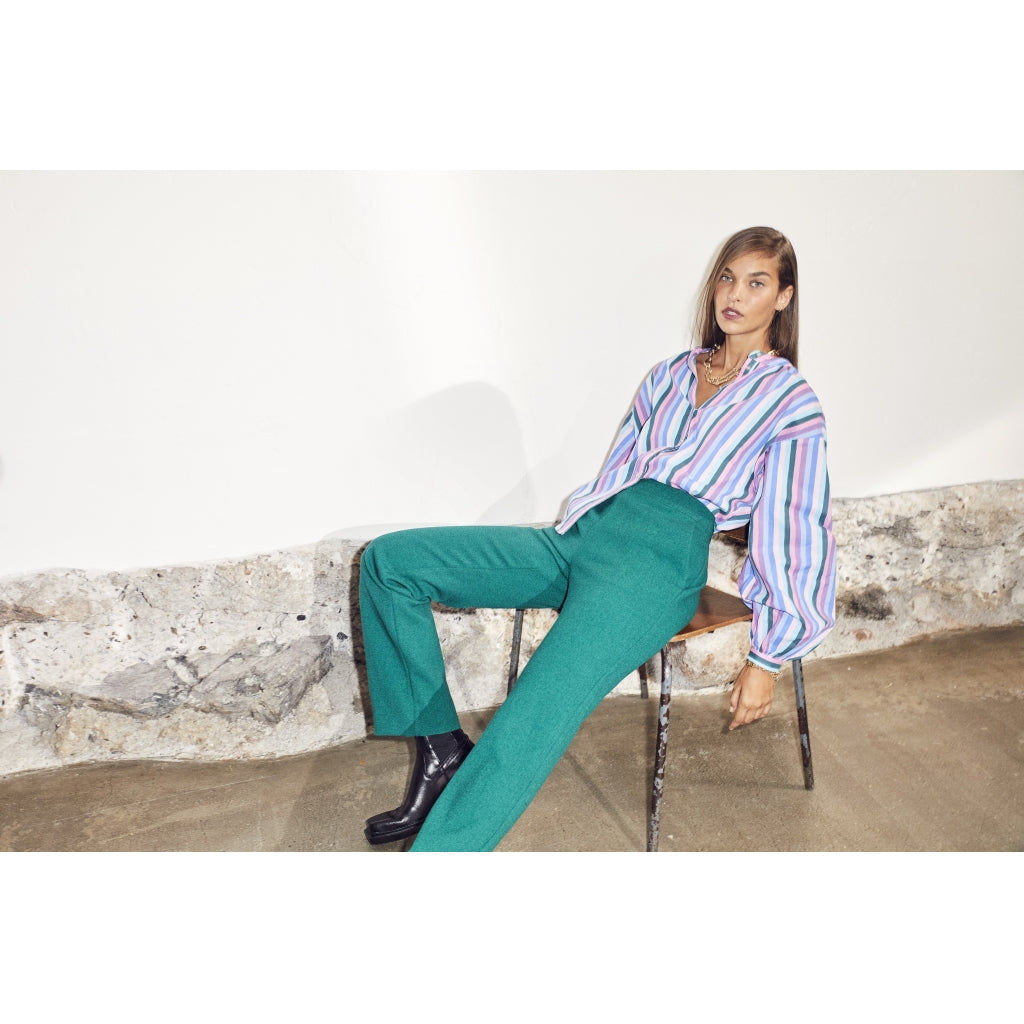 Co'couture Celina multi stripe Shirt Skjorter og bluser Sky blue