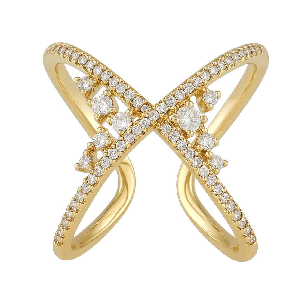 Dansk Copenhagen Ring 1A1016 med diamanter.