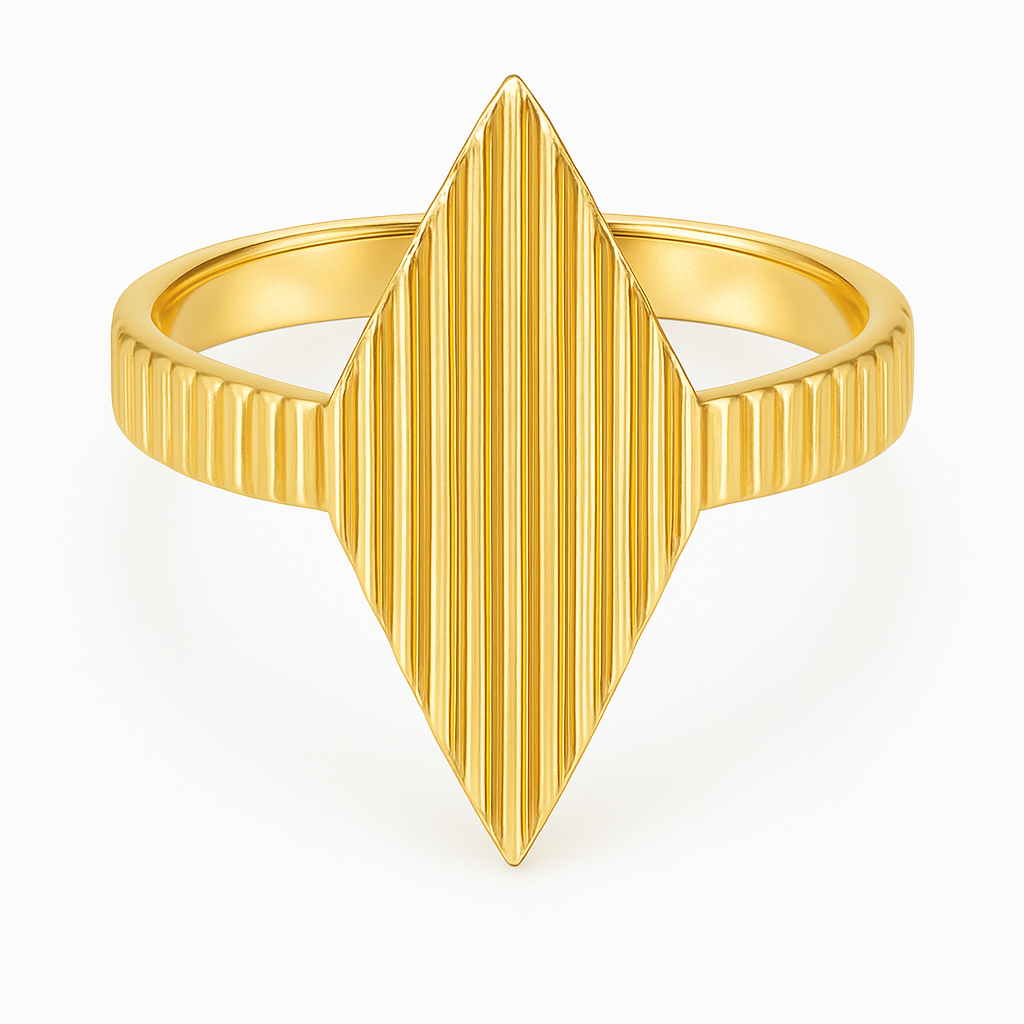 Dansk Copenhagen ring, elegant forgyldt sølv, tidløst smykke.