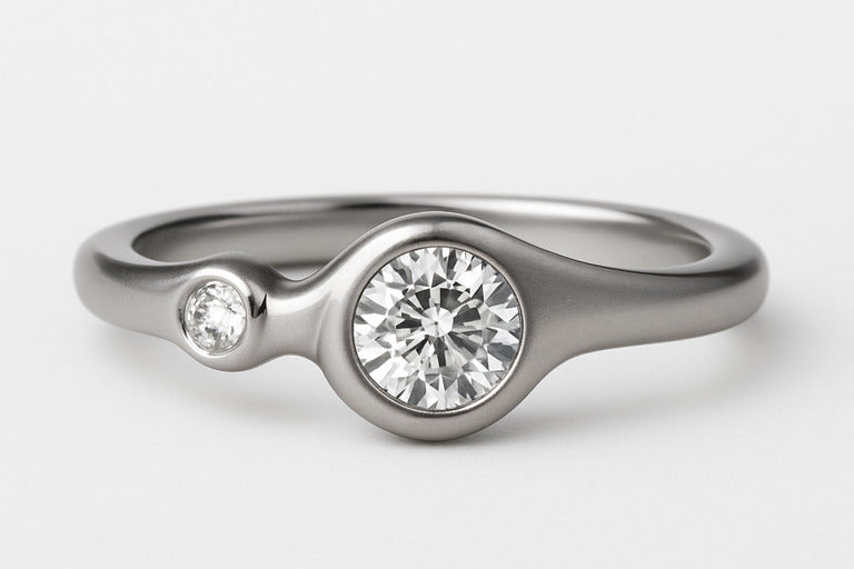 Dansk Smykkekunst - ring - 1C1035-1, elegant håndlavet design.