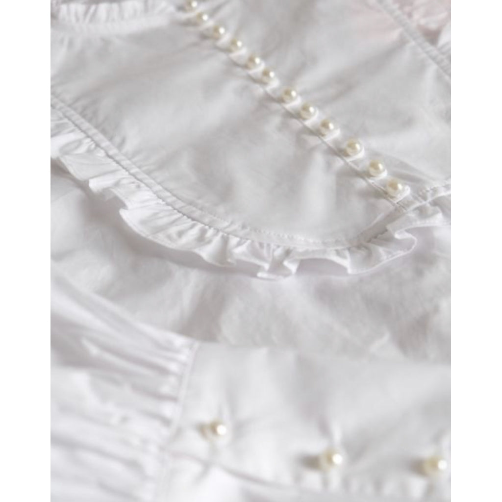Custommade Drine blouse Skjorter og bluser Bright white