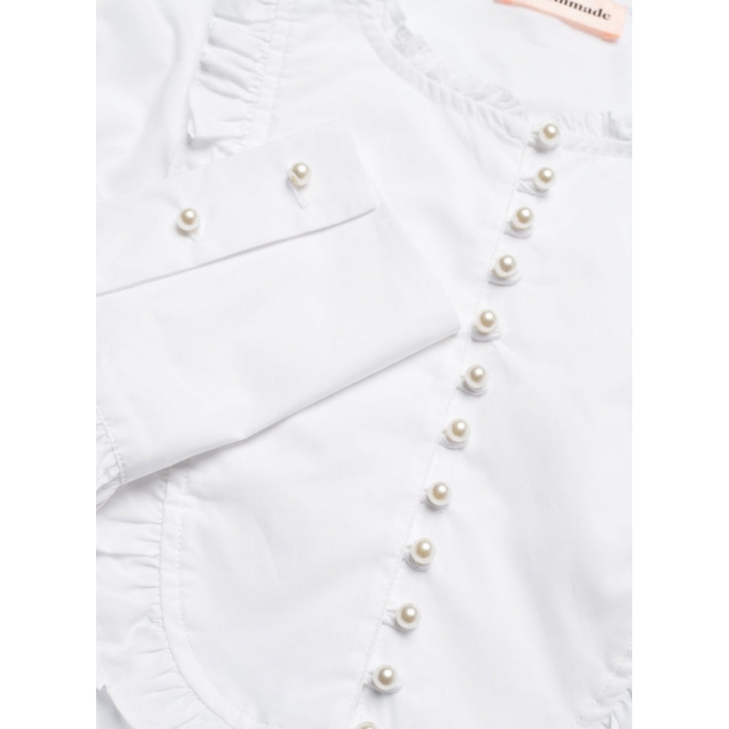 Custommade Drine blouse Skjorter og bluser Bright white