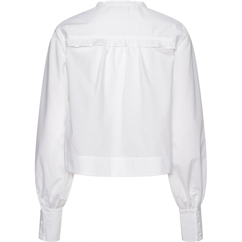 Custommade Drine blouse Skjorter og bluser Bright white
